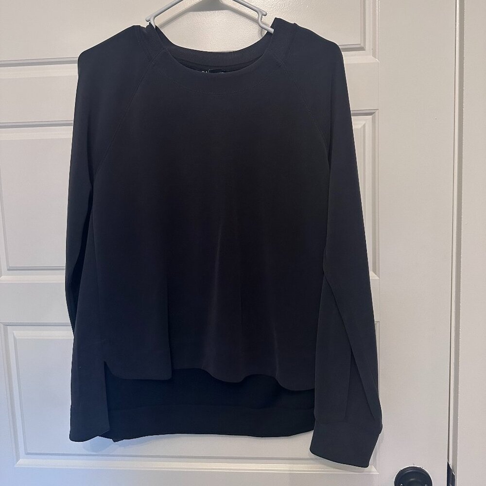 Atheleta Seasoft Crewneck Sweatshirt Size M Black
